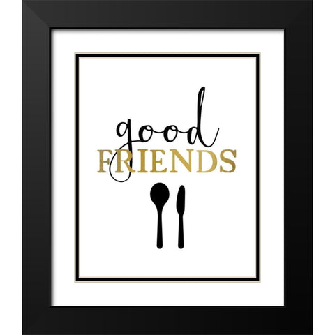 Good Wine 3 Black Modern Wood Framed Art Print with Double Matting by Kimberly, Allen