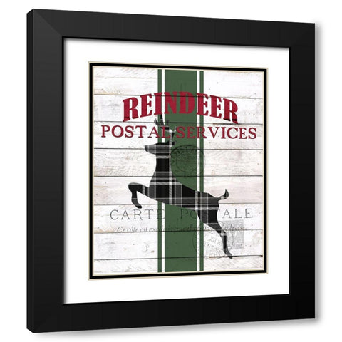 Postal Service Black Modern Wood Framed Art Print with Double Matting by Kimberly, Allen