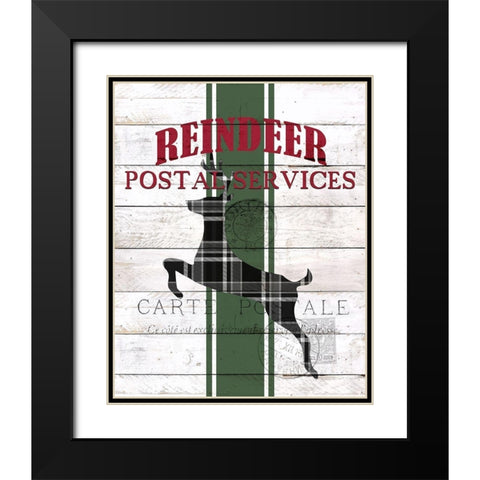 Postal Service Black Modern Wood Framed Art Print with Double Matting by Kimberly, Allen