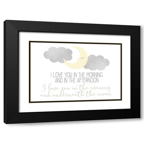 I Love You In 2 Black Modern Wood Framed Art Print with Double Matting by Allen, Kimberly