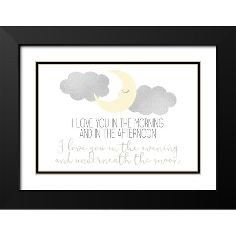 I Love You In 2 Black Modern Wood Framed Art Print with Double Matting by Allen, Kimberly