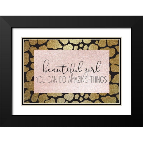 Amazing Things Black Modern Wood Framed Art Print with Double Matting by Kimberly, Allen