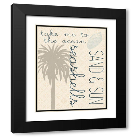 Soak Up the Sun 2 Black Modern Wood Framed Art Print with Double Matting by Kimberly, Allen