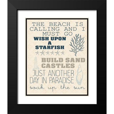 Soak Up the Sun 4 Black Modern Wood Framed Art Print with Double Matting by Kimberly, Allen