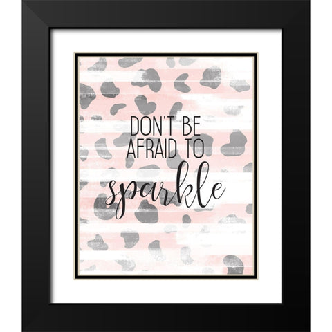 Sparkle Black Modern Wood Framed Art Print with Double Matting by Kimberly, Allen