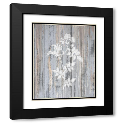 Botanical Wood 1 Black Modern Wood Framed Art Print with Double Matting by Kimberly, Allen