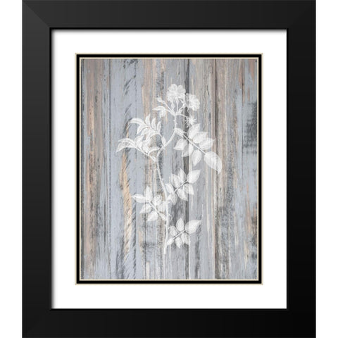 Botanical Wood 1 Black Modern Wood Framed Art Print with Double Matting by Kimberly, Allen