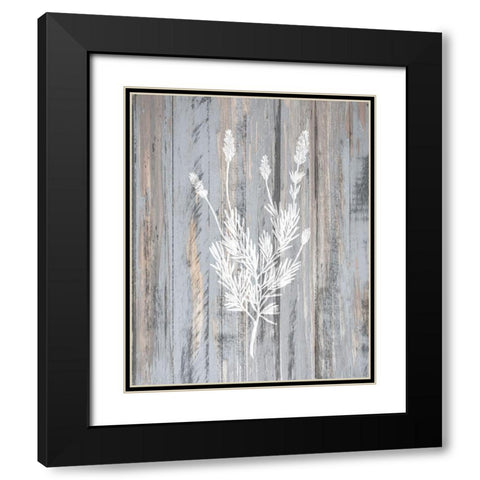 Botanical Wood 3 Black Modern Wood Framed Art Print with Double Matting by Kimberly, Allen