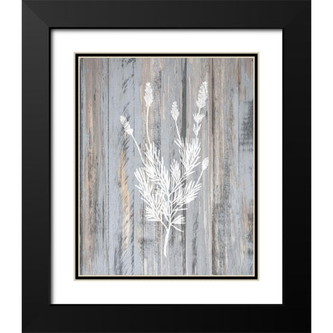Botanical Wood 3 Black Modern Wood Framed Art Print with Double Matting by Kimberly, Allen