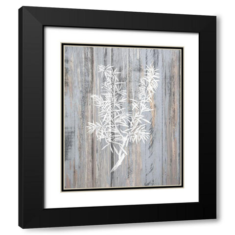 Botanical Wood 4 Black Modern Wood Framed Art Print with Double Matting by Kimberly, Allen