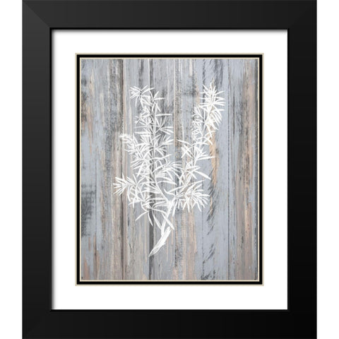 Botanical Wood 4 Black Modern Wood Framed Art Print with Double Matting by Kimberly, Allen