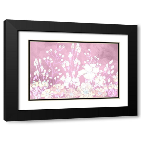 White Silhouette 2 Black Modern Wood Framed Art Print with Double Matting by Kimberly, Allen