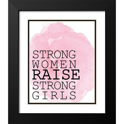 Strong Women Black Modern Wood Framed Art Print with Double Matting by Kimberly, Allen