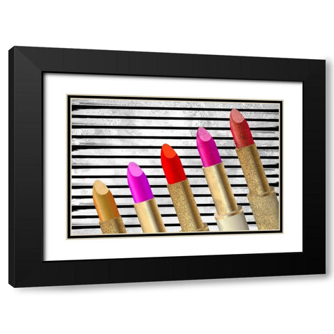 Shades Black Modern Wood Framed Art Print with Double Matting by Kimberly, Allen