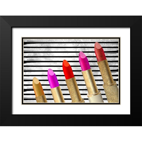 Shades Black Modern Wood Framed Art Print with Double Matting by Kimberly, Allen
