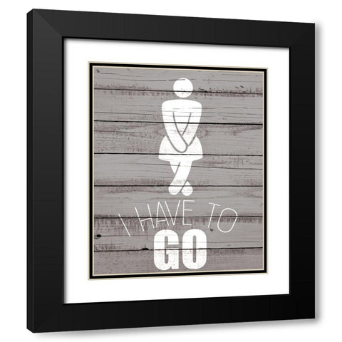 Have to Go 2 Black Modern Wood Framed Art Print with Double Matting by Kimberly, Allen