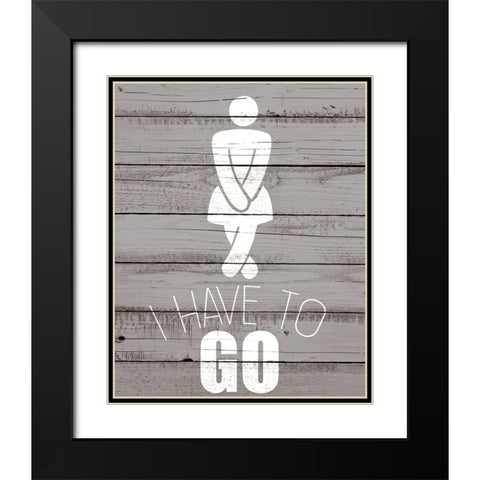 Have to Go 2 Black Modern Wood Framed Art Print with Double Matting by Kimberly, Allen