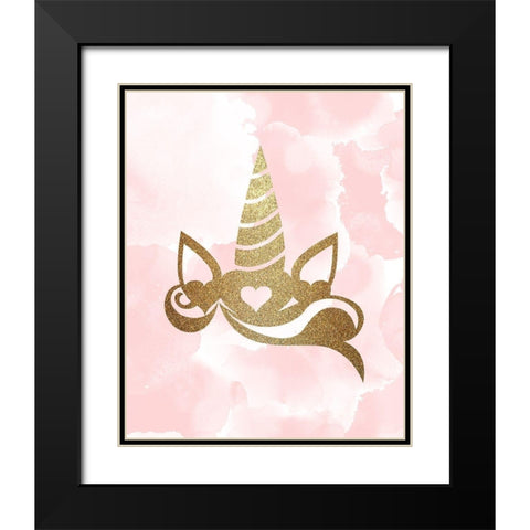 Born to Be 1 Black Modern Wood Framed Art Print with Double Matting by Kimberly, Allen