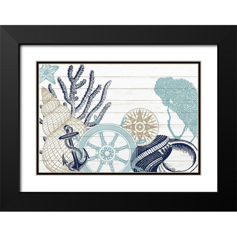 The Sea 7 Black Modern Wood Framed Art Print with Double Matting by Kimberly, Allen
