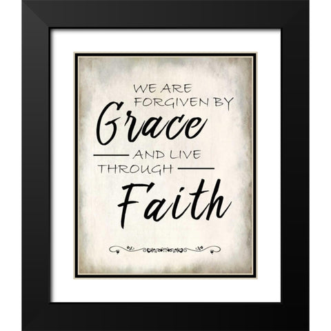 We are Forgiven 2 Black Modern Wood Framed Art Print with Double Matting by Allen, Kimberly