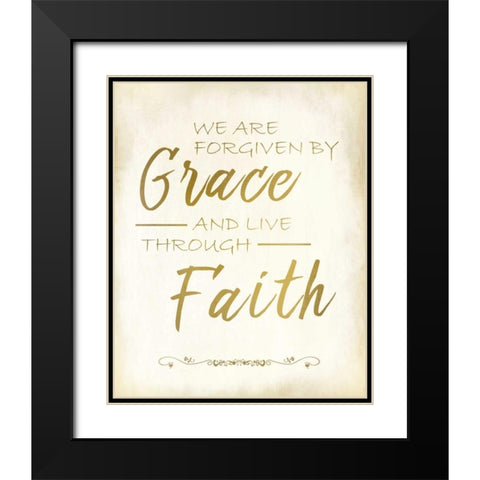 We are Forgiven 1 Black Modern Wood Framed Art Print with Double Matting by Allen, Kimberly