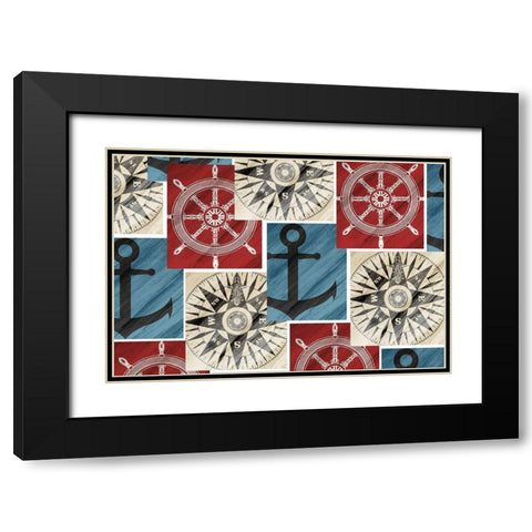 Nautical Dreams Black Modern Wood Framed Art Print with Double Matting by Kimberly, Allen