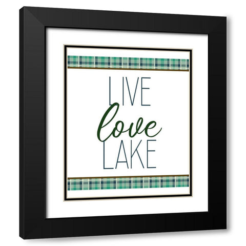 To the Lake 2 Black Modern Wood Framed Art Print with Double Matting by Kimberly, Allen