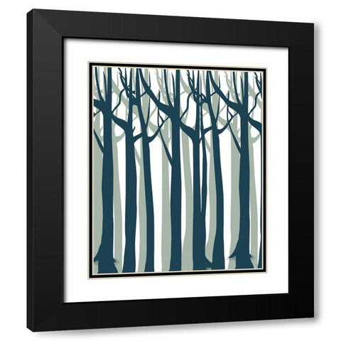 To the Lake 4 Black Modern Wood Framed Art Print with Double Matting by Kimberly, Allen