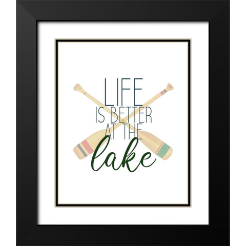 To the Lake 6 Black Modern Wood Framed Art Print with Double Matting by Kimberly, Allen