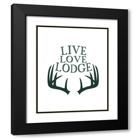 Woodland Retreat 5 Black Modern Wood Framed Art Print with Double Matting by Kimberly, Allen