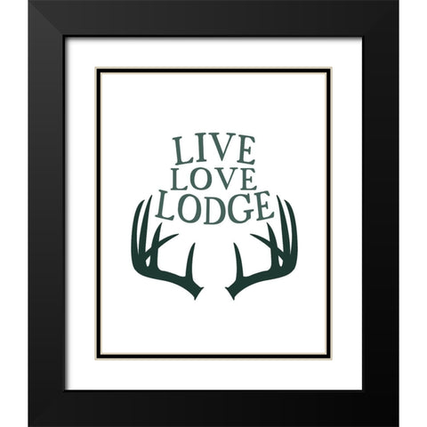 Woodland Retreat 5 Black Modern Wood Framed Art Print with Double Matting by Kimberly, Allen