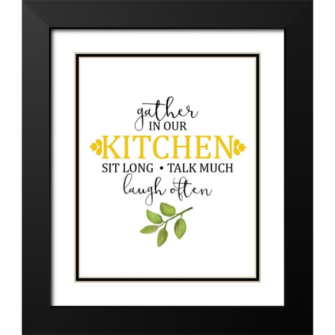 Fresh Lemons 3 Black Modern Wood Framed Art Print with Double Matting by Kimberly, Allen