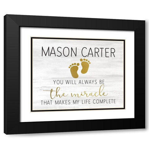 Be The Miracle Black Modern Wood Framed Art Print with Double Matting by Kimberly, Allen