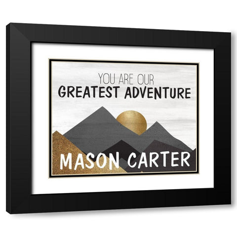 You Are Boy Black Modern Wood Framed Art Print with Double Matting by Kimberly, Allen