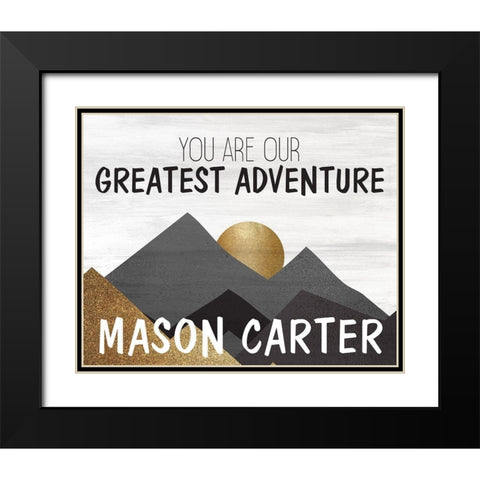 You Are Boy Black Modern Wood Framed Art Print with Double Matting by Kimberly, Allen