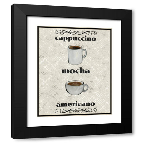 Coffee Life 3 Black Modern Wood Framed Art Print with Double Matting by Kimberly, Allen