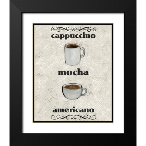 Coffee Life 3 Black Modern Wood Framed Art Print with Double Matting by Kimberly, Allen