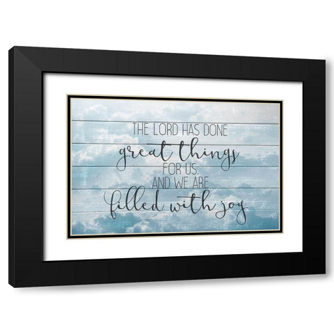 Give it to God Black Modern Wood Framed Art Print with Double Matting by Kimberly, Allen