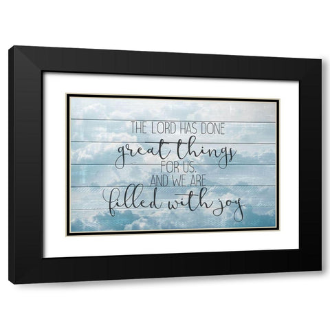 Great Things Black Modern Wood Framed Art Print with Double Matting by Kimberly, Allen