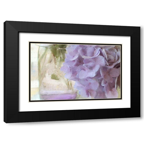 Hydrangea Jar Black Modern Wood Framed Art Print with Double Matting by Allen, Kimberly