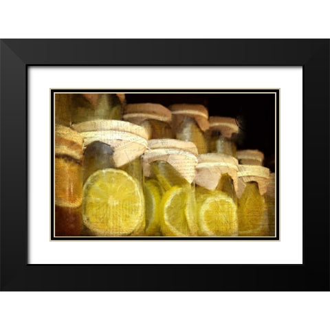 Lemon Time Black Modern Wood Framed Art Print with Double Matting by Allen, Kimberly