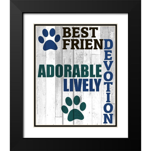 Pets Are 2 Black Modern Wood Framed Art Print with Double Matting by Kimberly, Allen