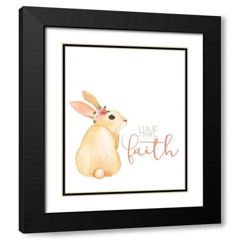 Have Faith Black Modern Wood Framed Art Print with Double Matting by Kimberly, Allen