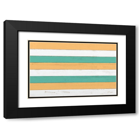 Beach Tent B Black Modern Wood Framed Art Print with Double Matting by Kimberly, Allen