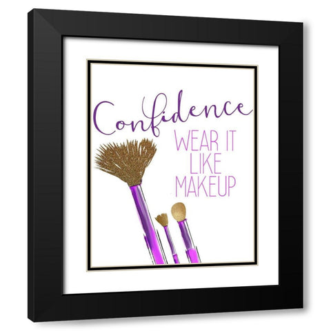 Confidence 1 Black Modern Wood Framed Art Print with Double Matting by Allen, Kimberly