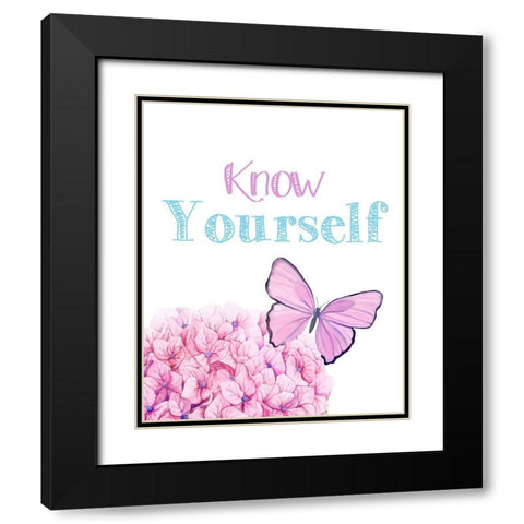 Know Yourself 1 Black Modern Wood Framed Art Print with Double Matting by Allen, Kimberly
