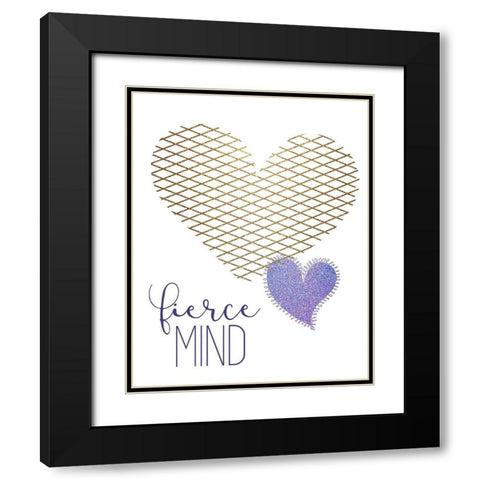 Kind Heart 2 Black Modern Wood Framed Art Print with Double Matting by Allen, Kimberly