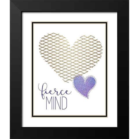 Kind Heart 2 Black Modern Wood Framed Art Print with Double Matting by Allen, Kimberly