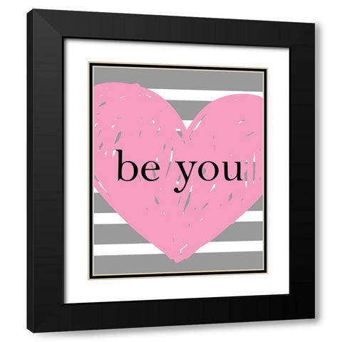 Love Home 2 Black Modern Wood Framed Art Print with Double Matting by Allen, Kimberly