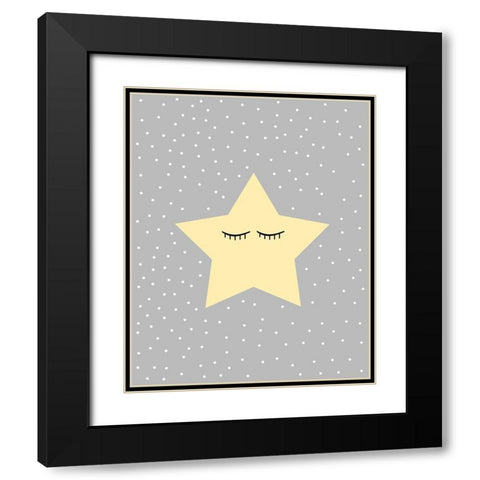 Little One 1 Black Modern Wood Framed Art Print with Double Matting by Allen, Kimberly